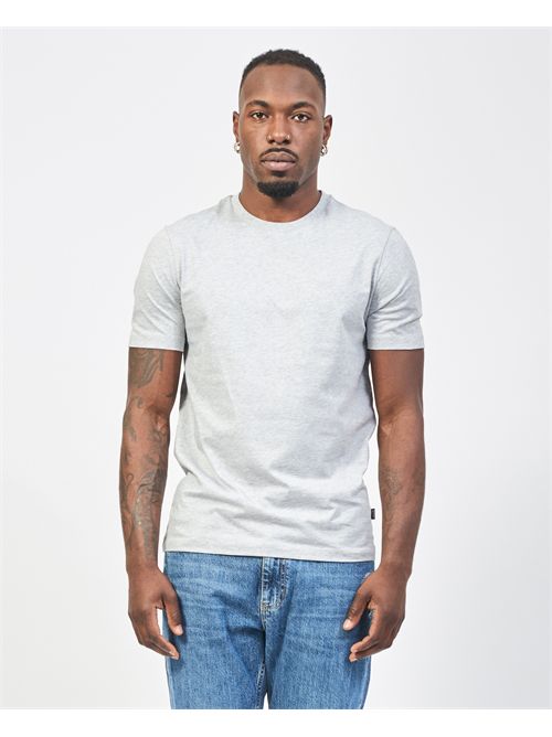 Men's Boss cotton T-shirt with logo on the chest BOSS | 50468347072