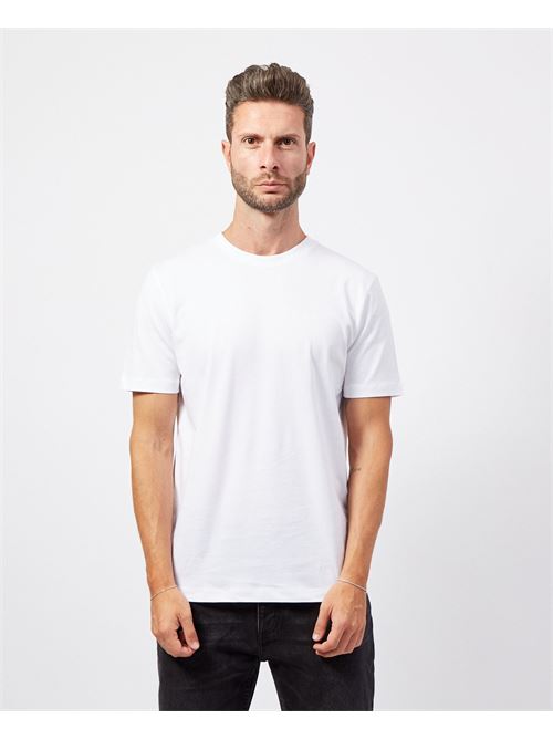 Men's Boss cotton T-shirt with logo on the chest BOSS | 50468347100