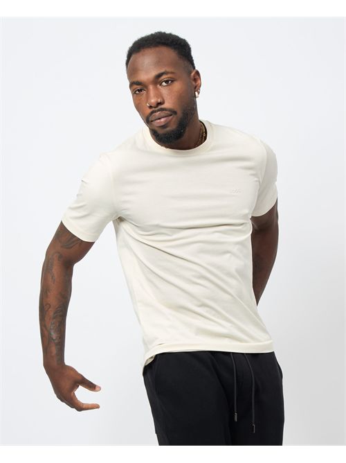 Men's Boss cotton T-shirt with logo on the chest BOSS | 50468347131