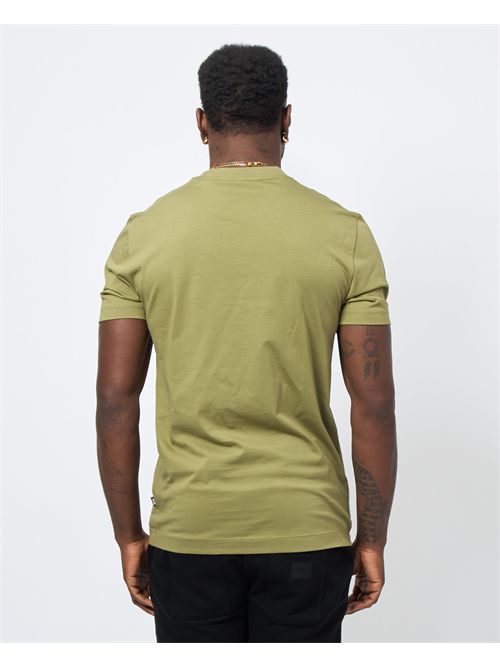 Men's Boss cotton T-shirt with logo on the chest BOSS | 50468347311