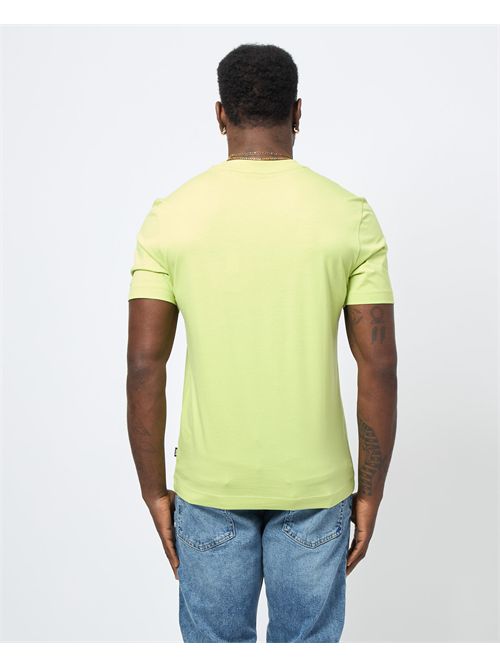 Men's Boss Crewneck Cotton T-Shirt BOSS | 50468347331