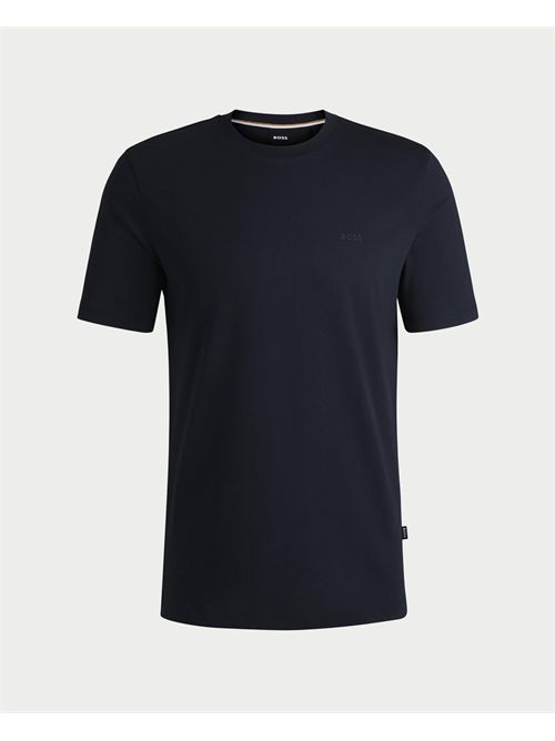 Men's Boss cotton T-shirt with logo on the chest BOSS | 50468347404