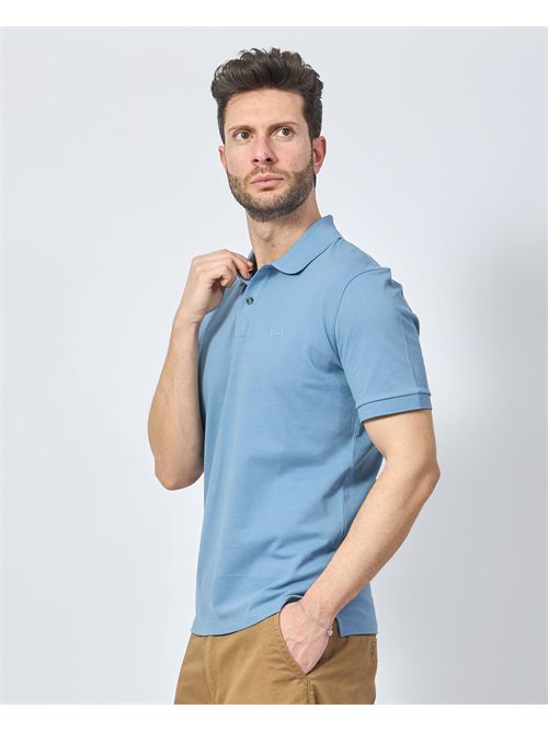 Polo uomo Boss regular fit con logo ricamato BOSS | 50468362459