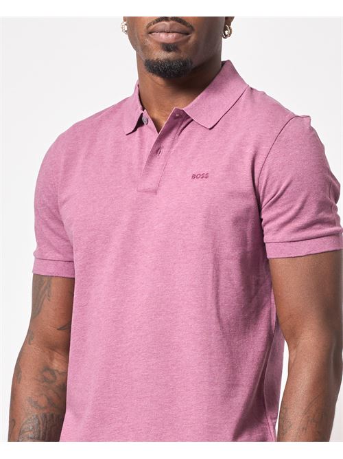 Polo uomo Boss regular fit con logo ricamato BOSS | 50468362535