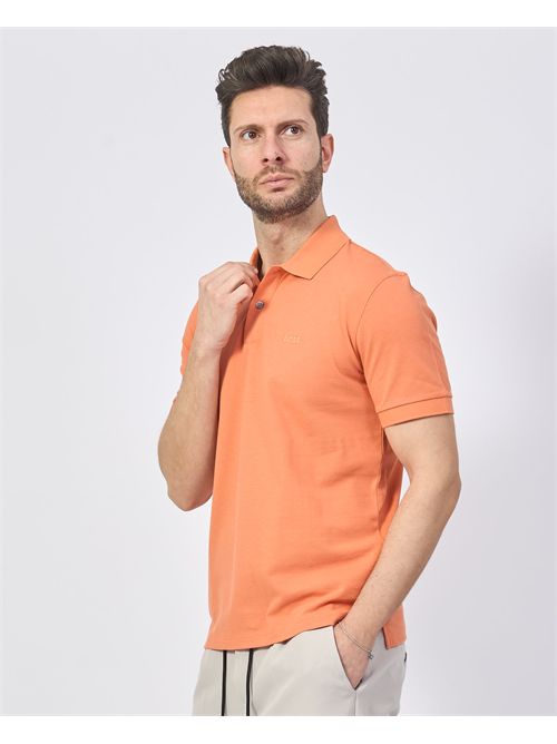 Polo uomo Boss regular fit con logo ricamato BOSS | 50468362823