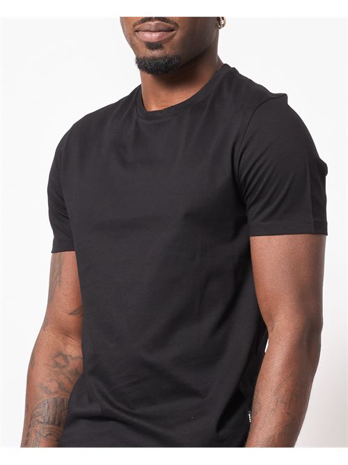 Boss Slim Fit Black Crew Neck Cotton T-Shirt BOSS | 50468395001