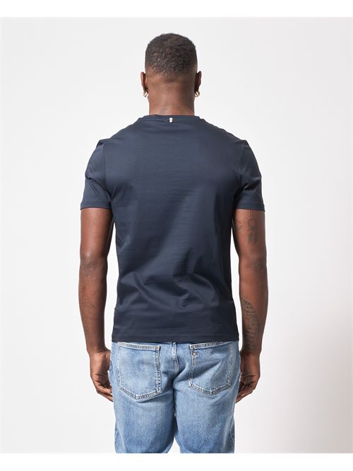 Boss Slim Fit Crew Neck Blue Cotton T-Shirt BOSS | 50468395404