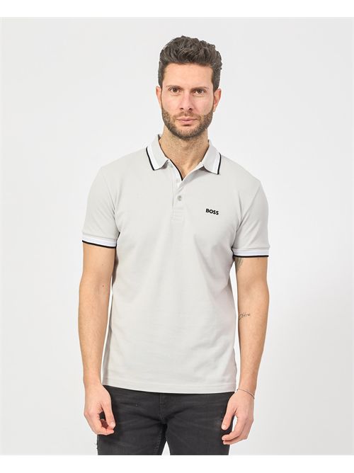 Paddy men's polo shirt by Boss with contrasting edges BOSS | 50469055053