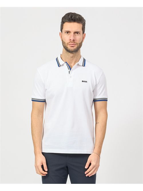 Paddy men's polo shirt by Boss with contrasting edges BOSS | 50469055106