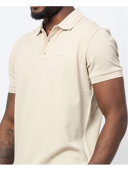 Paddy men's polo shirt by Boss with contrasting edges BOSS | 50469055285