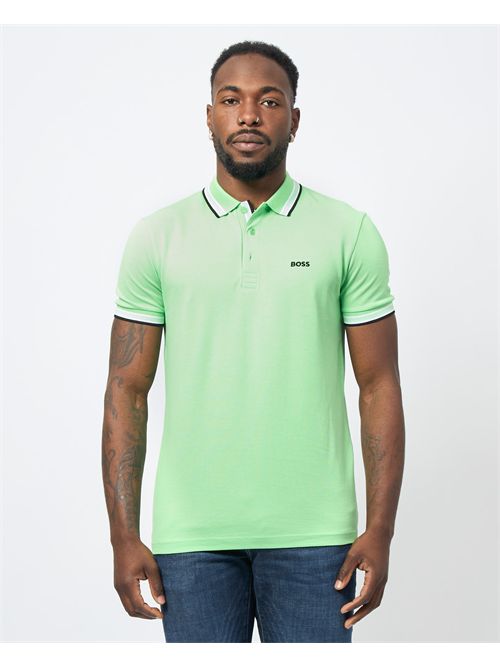 Paddy men's polo shirt by Boss with contrasting edges BOSS | 50469055319