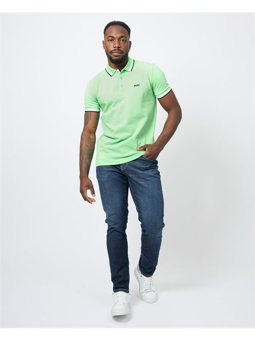 Paddy men's polo shirt by Boss with contrasting edges BOSS | 50469055319