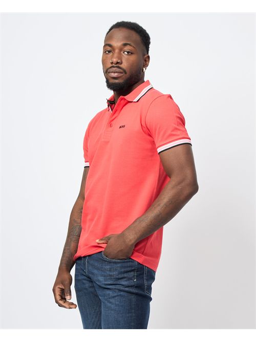 Paddy men's polo shirt by Boss with contrasting edges BOSS | 50469055641