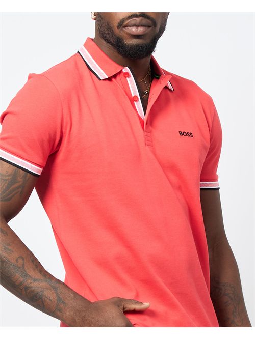 Paddy men's polo shirt by Boss with contrasting edges BOSS | 50469055641