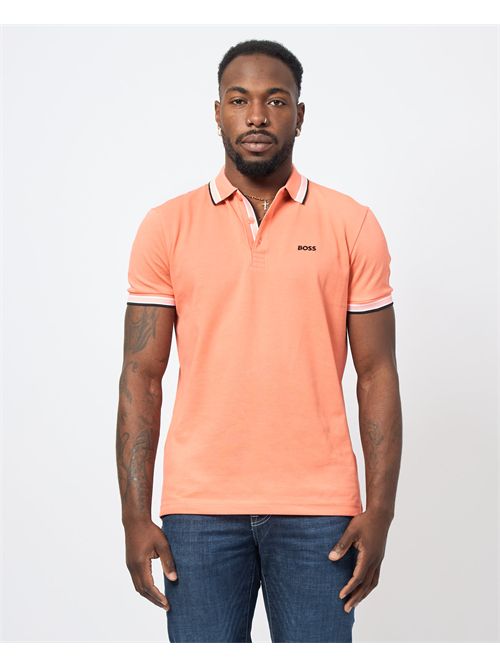 Paddy men's polo shirt by Boss with contrasting edges BOSS | 50469055649