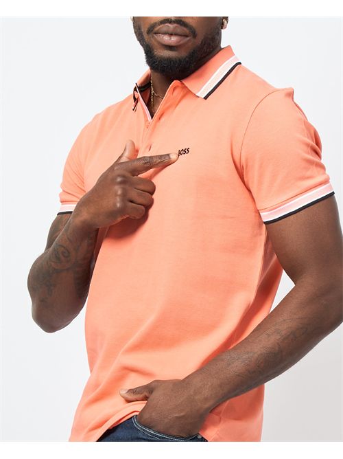 Paddy men's polo shirt by Boss with contrasting edges BOSS | 50469055649