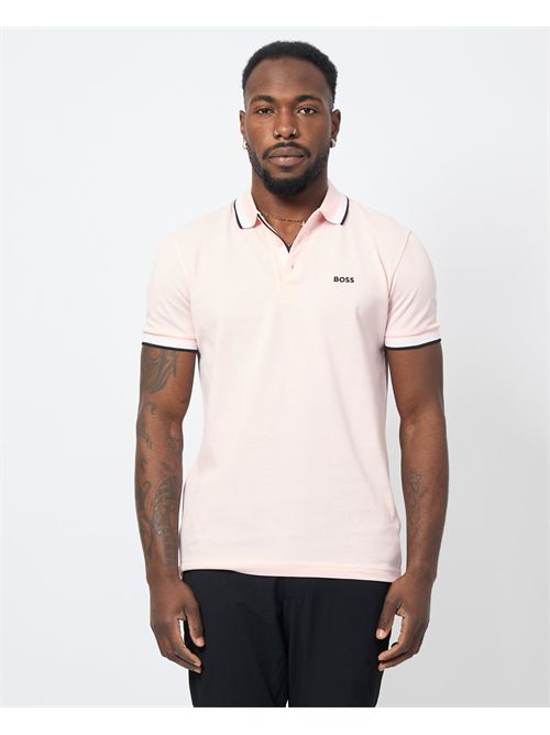 Paddy men's polo shirt by Boss with contrasting edges BOSS | 50469055689