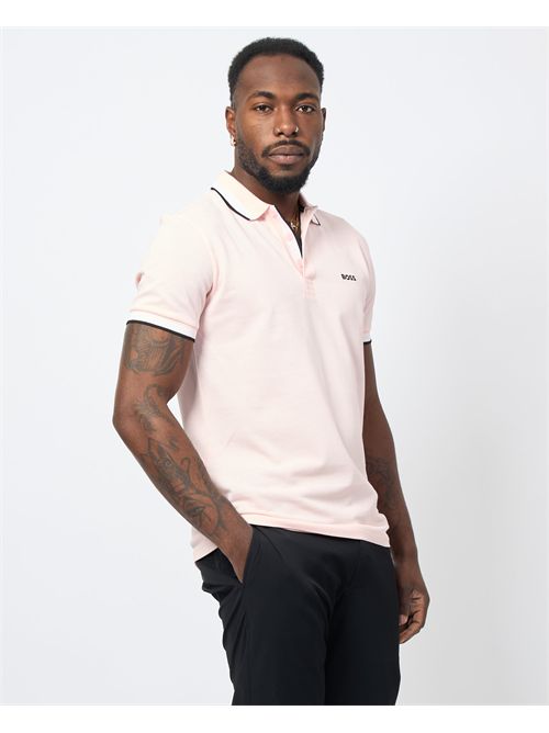 Paddy men's polo shirt by Boss with contrasting edges BOSS | 50469055689