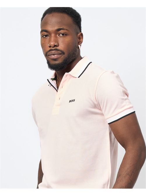 Paddy men's polo shirt by Boss with contrasting edges BOSS | 50469055689