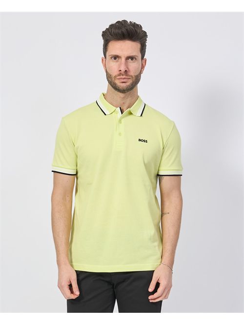 Paddy men's polo shirt by Boss with contrasting edges BOSS | 50469055723