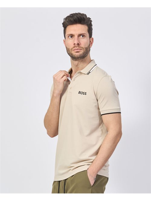 Boss men's polo shirt in cotton blend BOSS | 50469102284