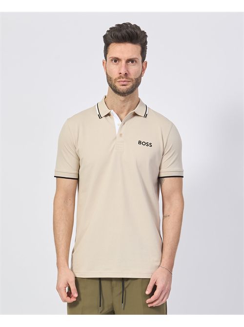 Boss men's polo shirt in cotton blend BOSS | 50469102284