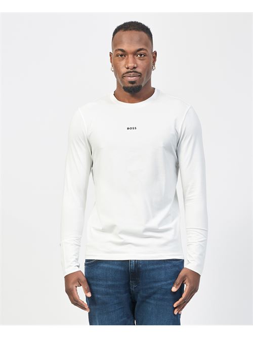 Pull en coton pour homme Boss avec motif bûche BOSS | 50473286106