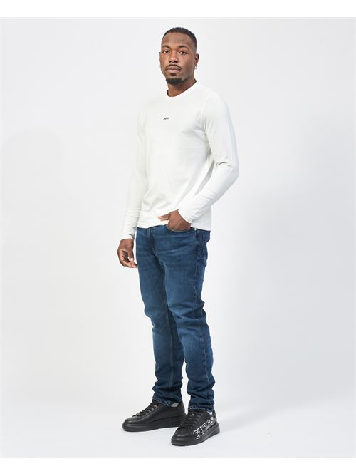 Pull en coton pour homme Boss avec motif bûche BOSS | 50473286106