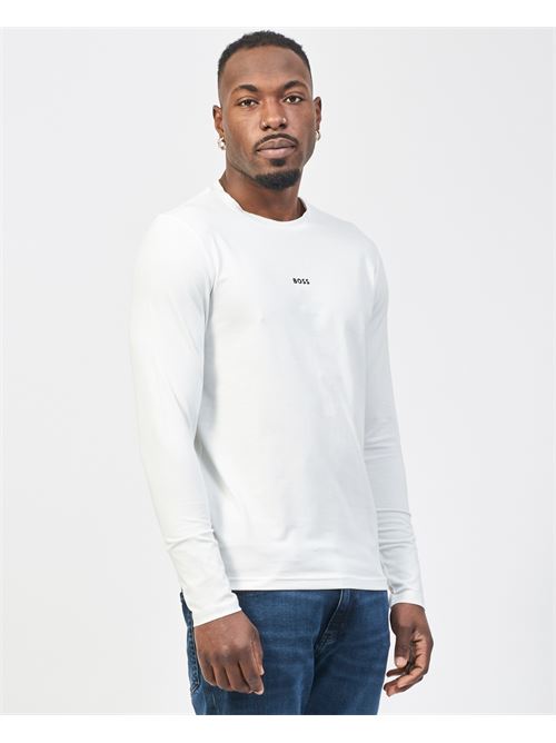 Pull en coton pour homme Boss avec motif bûche BOSS | 50473286106