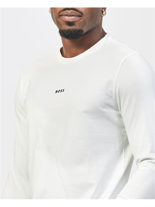 Pull en coton pour homme Boss avec motif bûche BOSS | 50473286106