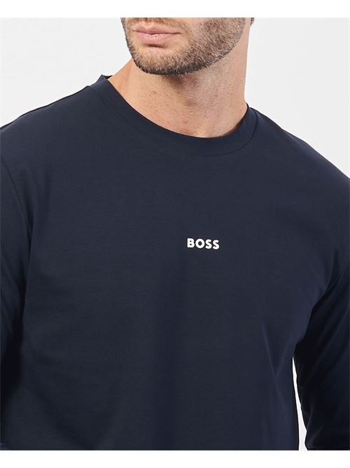 Maglia uomo Boss in cotone con logo BOSS | 50473286404