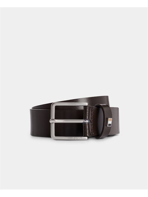 Ceinture en cuir Boss avec détails en métal BOSS | 50486839205