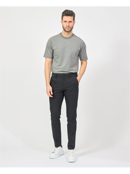 Pantaloni uomo Boss neri elasticizzati slim fit BOSS | 50487754001