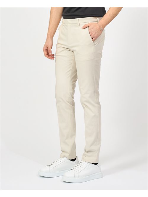 Pantaloni uomo Boss neri elasticizzati slim fit BOSS | 50487754131