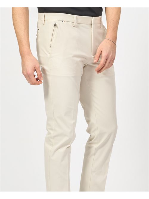 Pantaloni uomo Boss neri elasticizzati slim fit BOSS | 50487754131