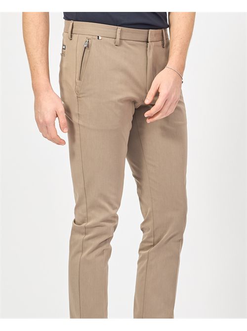 Pantaloni uomo Boss neri elasticizzati slim fit BOSS | 50487754376