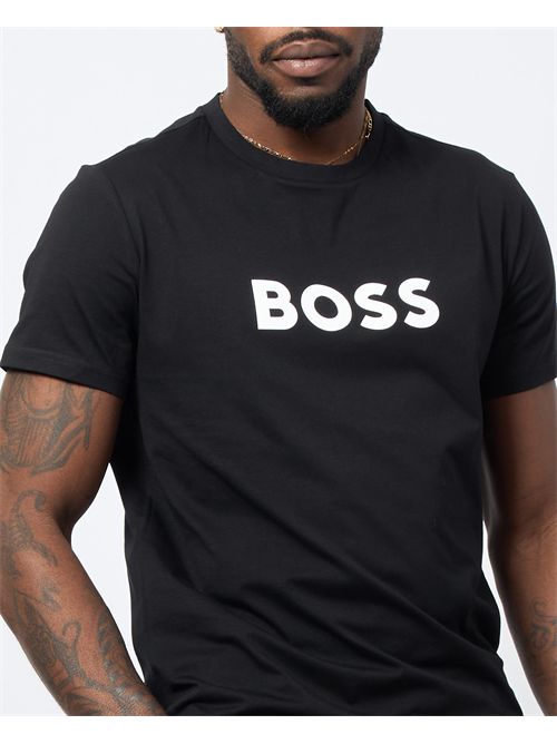 T-shirt col rond coupe décontractée Boss pour homme BOSS | 50491706001