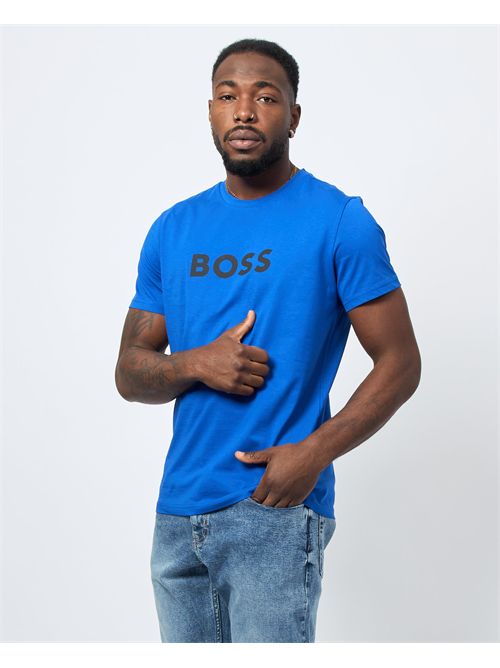 T-shirt col rond coupe décontractée Boss pour homme BOSS | 50491706427