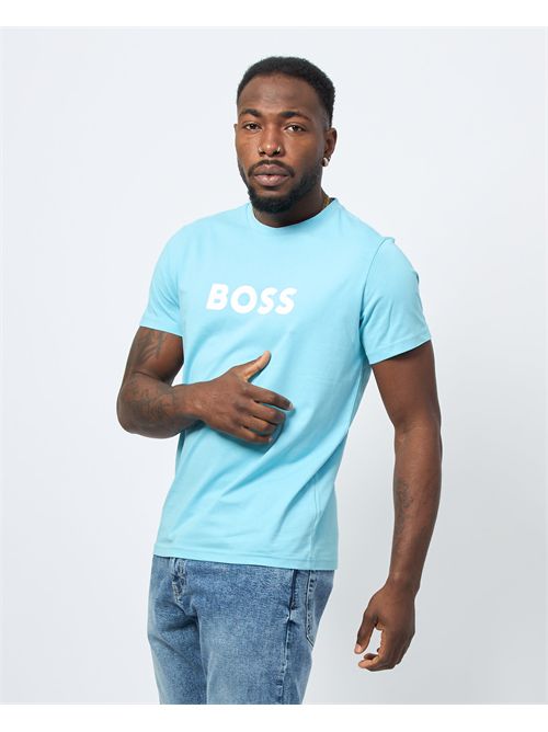 T-shirt col rond coupe décontractée Boss pour homme BOSS | 50491706455