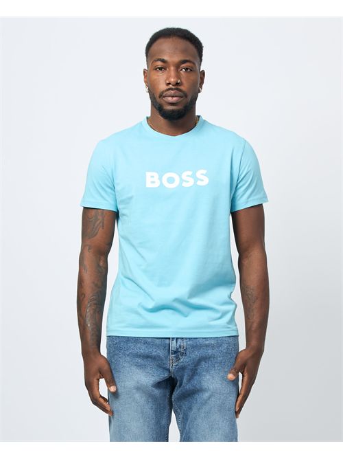 T-shirt col rond coupe décontractée Boss pour homme BOSS | 50491706455