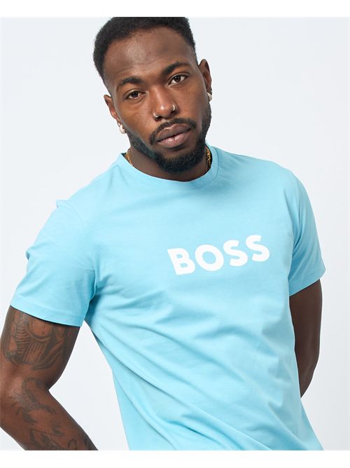 T-shirt col rond coupe décontractée Boss pour homme BOSS | 50491706455