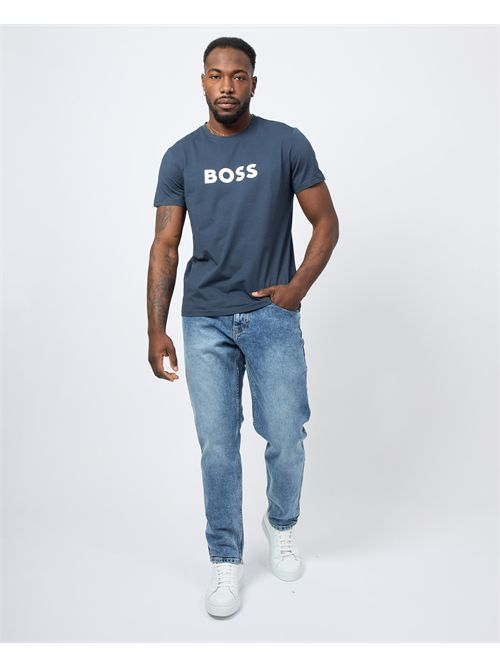 T-shirt col rond coupe décontractée Boss pour homme BOSS | 50491706455