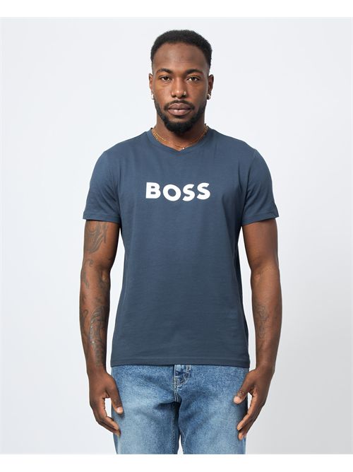 T-shirt col rond coupe décontractée Boss pour homme BOSS | 50491706455