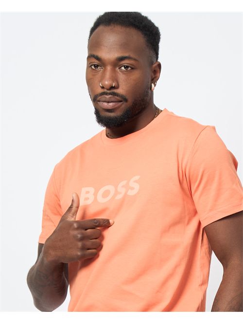 T-shirt col rond coupe décontractée Boss pour homme BOSS | 50491706823