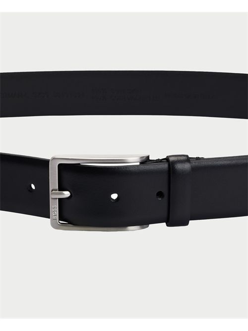 Boss Leather Belt with Logo BOSS | 50491834001