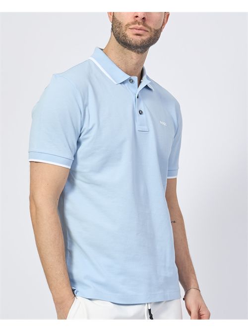 Boss men's polo with contrasting profiles BOSS | 50494697450