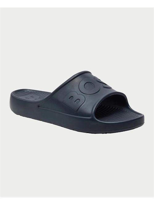 Boss men's slider sandals with logo band BOSS | 50498207401