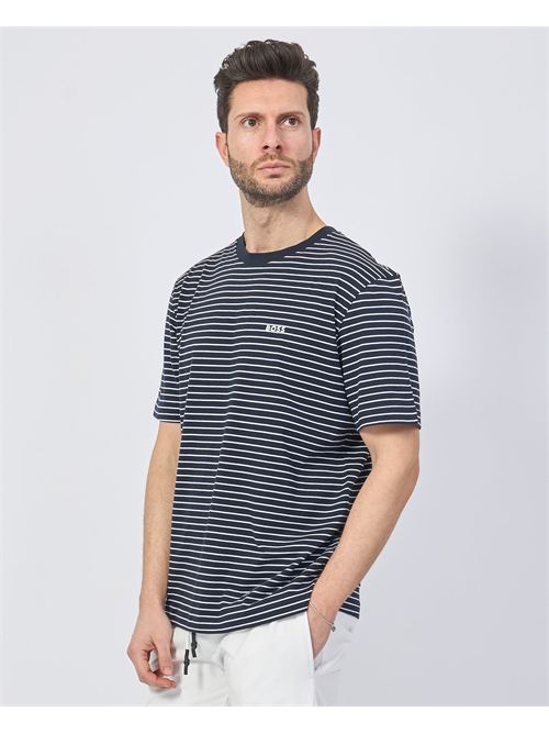 Boss Men's T-Shirt with Striped Pattern BOSS | 50499334100