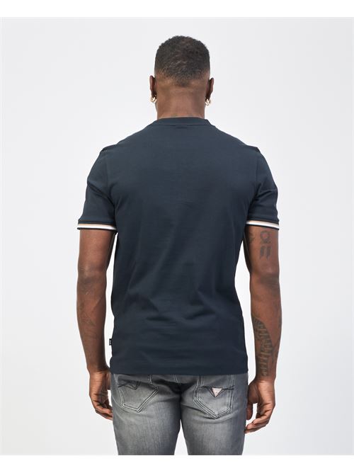 T-shirt uomo Boss girocollo con righe sulle maniche BOSS | 50501097404