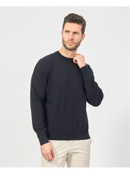 Pull col rond homme Boss avec logo brodé BOSS | 50506023404